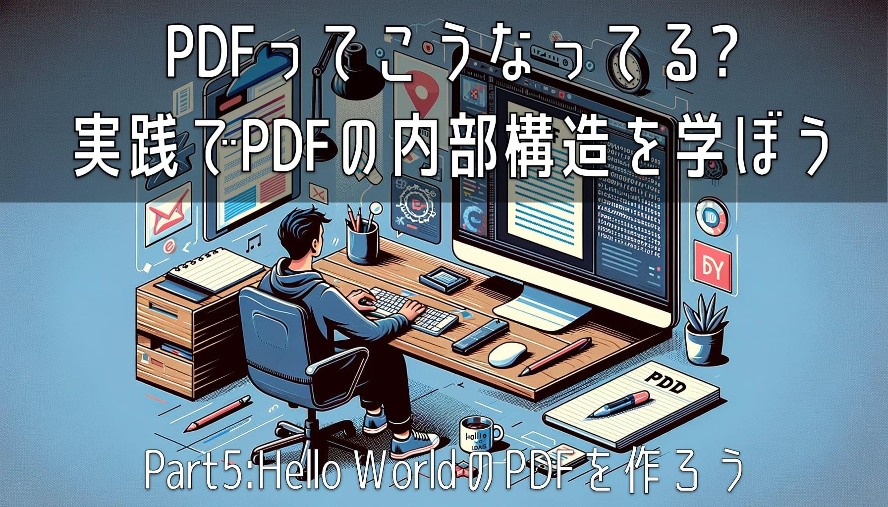 PDFってこうなってる? Part 5: テキストエディタでHello World PDFを自作する